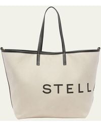 Stella McCartney - Logo Canvas Shopper Tote Bag - Lyst