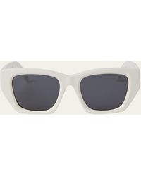 Palm Angels - Hinkley White Acetate Cat-eye Sunglasses - Lyst