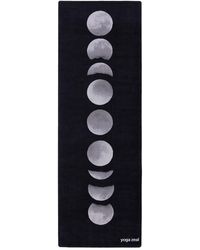 Yoga Zeal Moon Phases Printed Yoga Towel - Black