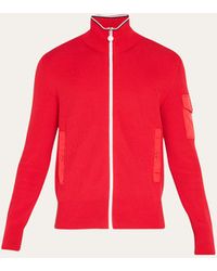 Moncler - Full-zip Ribbed Cardigan Sweater - Lyst