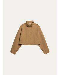 Helmut Lang - Cropped Trench Jacket - Lyst