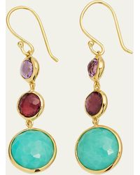 Ippolita - 18k Lollipop® Three-stone Drop Earrings In Turquoise - Lyst