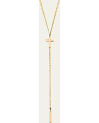 Lana Jewelry - 14k Yellow Gold Petite Malibu Cross Bar Lariat Necklace - Lyst