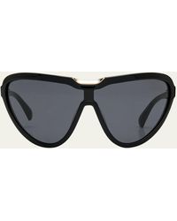 Max Mara - Emil Acetate Shield Sunglasses - Lyst