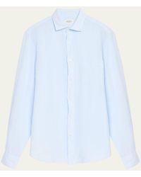 Hartford - Paul Linen Button-front Shirt - Lyst