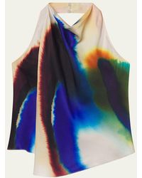 A.L.C. - Ada Draped Halter Cowl-Neck Top - Lyst