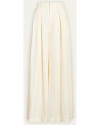 Ralph Lauren Collection - Greer Pleated Wide-leg Pants - Lyst