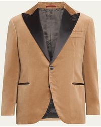 Brunello Cucinelli - Peak-Lapel Velvet Dinner Jacket - Lyst