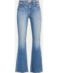 L'Agence - Sera High-rise Sneaker Flare Jeans - Lyst