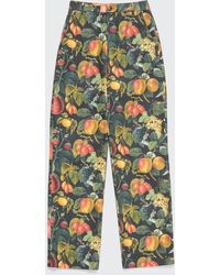 Puppets and Puppets - Fruit-print Canvas Straight-leg Pants - Lyst