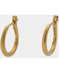 Prounis Jewelry - 16mm Hinged Hoop And Hook Earrings In 22k Gold - Lyst