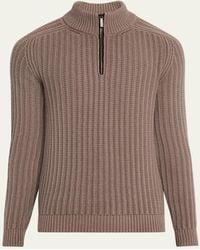 Iris Von Arnim - Eugene Half-Zip Cashmere Pullover - Lyst