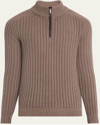 Iris Von Arnim - Eugene Half-Zip Cashmere Pullover - Lyst