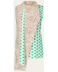 Diane von Furstenberg - X Henry Zankov Mulberry Dotted Drape Top - Lyst