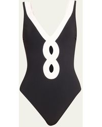 Karla Colletto - Octavia V-neck Silent Underwire One-piece Swimsuit - Lyst