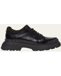 Fendi - Force Light Leather Chunky Sneakers - Lyst