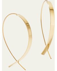 Lana Jewelry - Flat Small Upside-down Hoop Earrings - Lyst