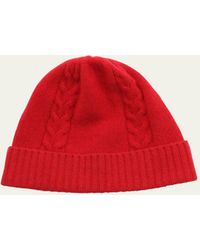 Bergdorf Goodman - Cable-knit Beanie Hat - Lyst