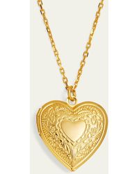 Ben-Amun - 24k Gold Electroplate Chain Necklace With Heart Locket Pendant - Lyst