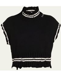 Marni - Turtleneck Sleeveless Boxy Sweater - Lyst