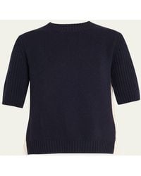 Sea - Mallory Short-Sleeve Combo Sweater - Lyst