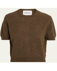 Nackiyé - Pearl Cashmere Short-Sleeve Sweater - Lyst