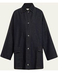 Totême - Oversize Denim Overshirt Jacket - Lyst
