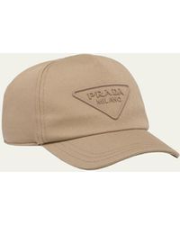 Prada - Tonal Triangle Logo Baseball Hat - Lyst