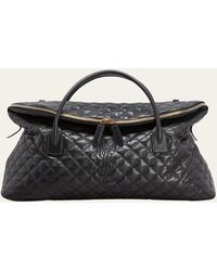 Saint Laurent - Es Giant Ysl Travel Bag In Smooth Quilted Leather - Lyst