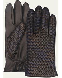 Agnelle - Woven Leather Gloves - Lyst