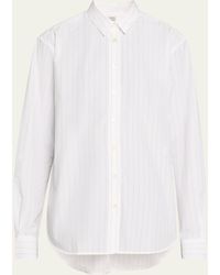 Totême - Signature Cotton Pinstripe Button-front Shirt - Lyst