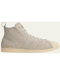 adidas - Superstar Suede High-Top Sneakers - Lyst
