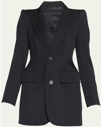 Balenciaga - Hourglass Wool Blazer Jacket - Lyst