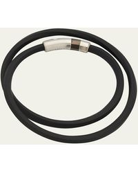 Tateossian - Double-wrap Rubber Bracelet - Lyst