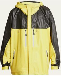 Givenchy - Oversized Colorblock Leather Anorak - Lyst