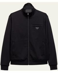 Prada - Cotton-Blend Technical Jacket - Lyst