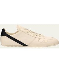 Rick Owens - Minimal Leather Low-Top Sneakers - Lyst