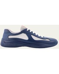 Prada - Americas Cup Rubber Trainer Sneakers - Lyst