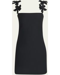 Valentino Garavani - Mini Dress With Flower Strap Details - Lyst