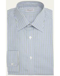 Charvet - Cotton Check-print Dress Shirt - Lyst