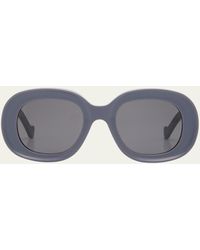 Loewe - Anagram Round Acetate Sunglasses - Lyst