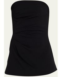 Proenza Schouler - Gathered Crepe Strapless Top - Lyst