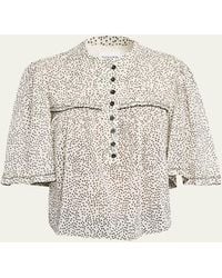 Isabel Marant - Douna Polka-Dot Blouse - Lyst