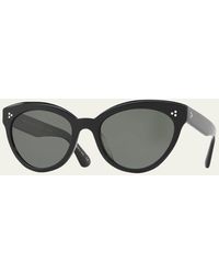 Oliver Peoples - Roella Polarized Cat-eye Sunglasses - Lyst