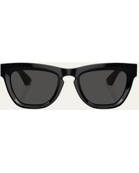 Burberry - Be4415u Acetate & Plastic Square Sunglasses - Lyst