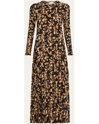 Ulla Johnson - Amari Floral Long-Sleeve Jersey Dress - Lyst