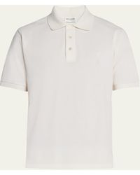 Saint Laurent - Tonal Ysl Polo Shirt - Lyst