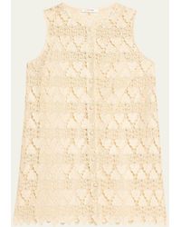 FRAME - The Deco Lace Mini Dress - Lyst