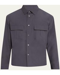 FRAME - Multi-Pocket Button-Down Shirt - Lyst