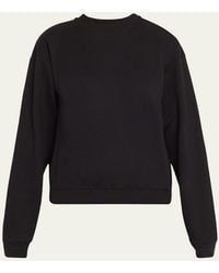 Skims - Cotton Fleece Crewneck Pullover - Lyst